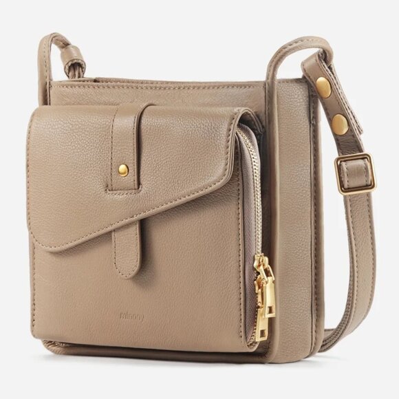 Minooy Athena Unique Design Mini Crossbody Bag / Wallet in Trench - Picture 1 of 11